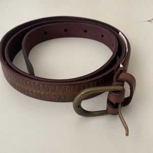 Abercrombie & Fitch Leather Belt Metal Studs SZ M/L